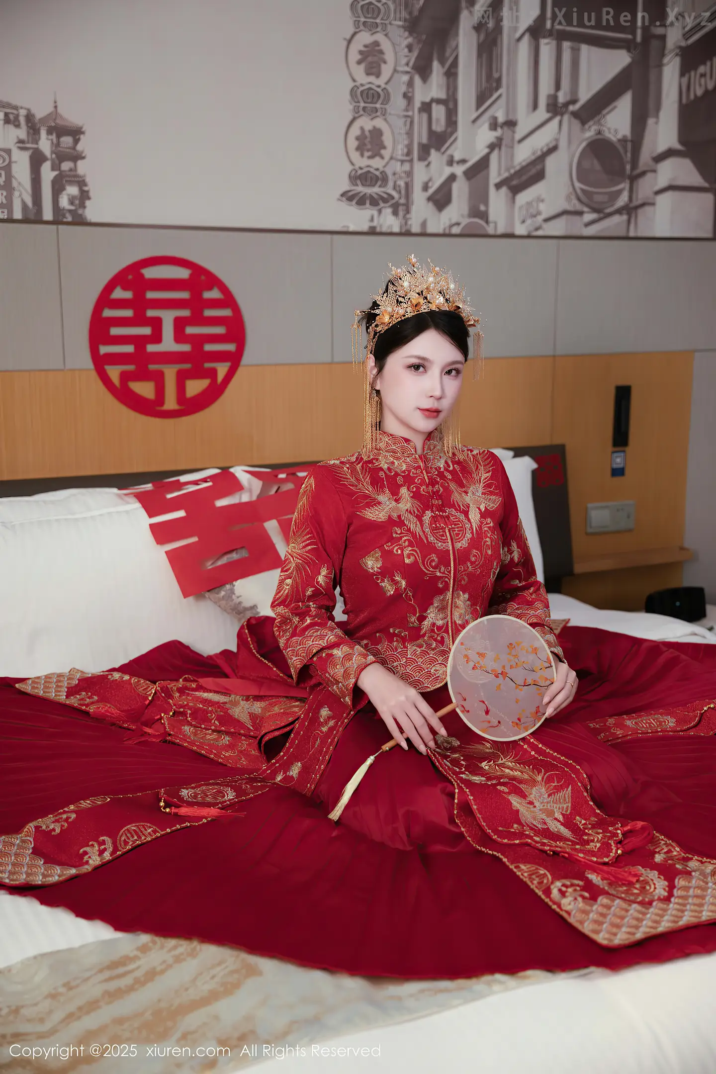 图片[2]-[XiuRen秀人网] VOL.10865 模特小蛮妖Yummy性感红色新娘服配超薄黑丝秀完美身材诱惑写真66P-秀人网官方网站